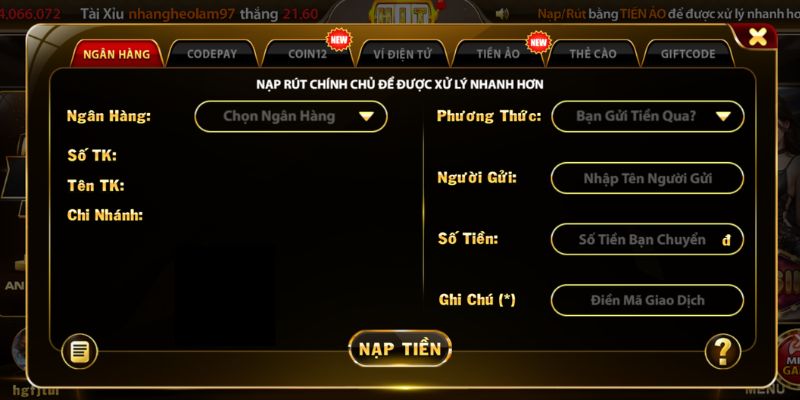 Nạp rút tiền Hitclub với các lưu ý để an toàn